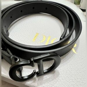 Dior Black  womens  Leather Belt
